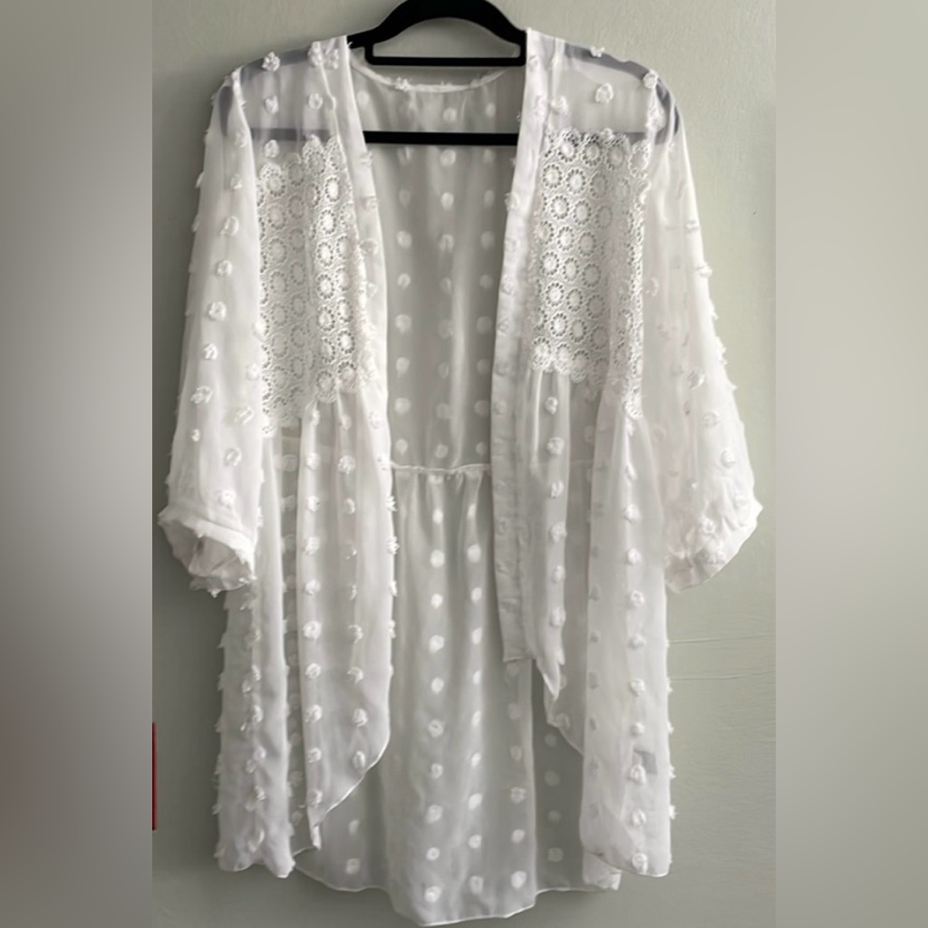 Shein Open Front Babydoll Cardigan L